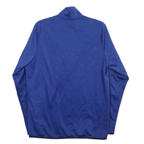 NIKE Dri-Fit Blue & Black 3/4 Zip Athletic Pullover Sweatshirt Mens Size Medium - Picture 2 of 15